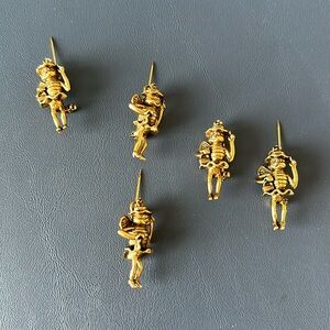 Lady honey bumble bee brooch 5pc